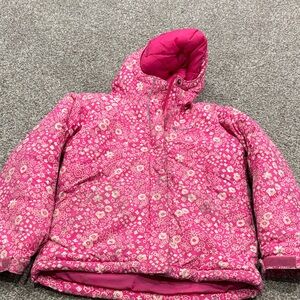 Columbia Pink Flower Coat S 7/8